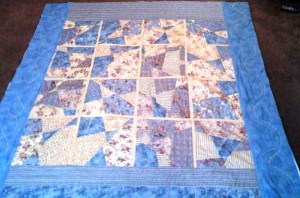 1st crazy shortcut quilt